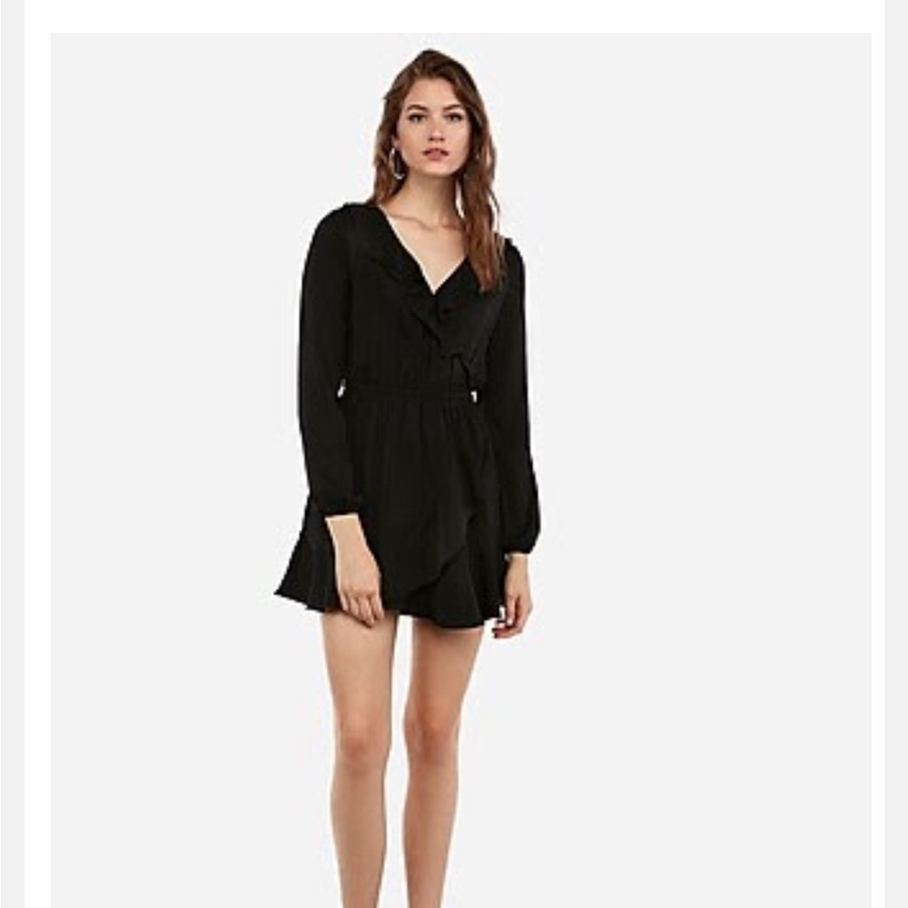 Express ruffle Elastic Waist dress